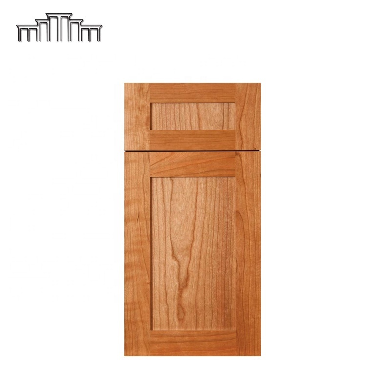 Vietnam Factory Price Wholesale Natural Birch Walnut Cherry Wood Natural Finished Painted Doors Base Kitchen Cabinets