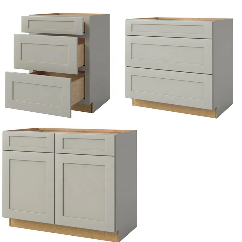 Hotel Supplier White Shaker Cabinets Ready Made Solid Wood Bathroom Cabinet Vanity