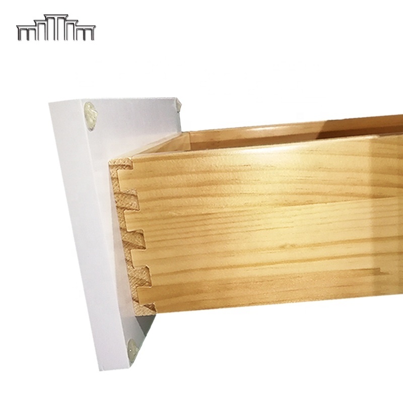 Vietnam Natural Solid Pine Birch Wood Dovetail Joint Drawer Soft Close Base Shaker Kitchen Cabinets