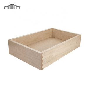 Vietnam Natural Solid Pine Birch Wood Dovetail Joint Drawer Soft Close Base Shaker Kitchen Cabinets