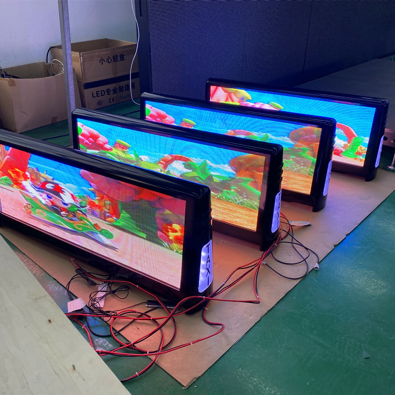 P2.5 P3.33 4G taxi roof led display/led screen car advertising/taxi top led sign