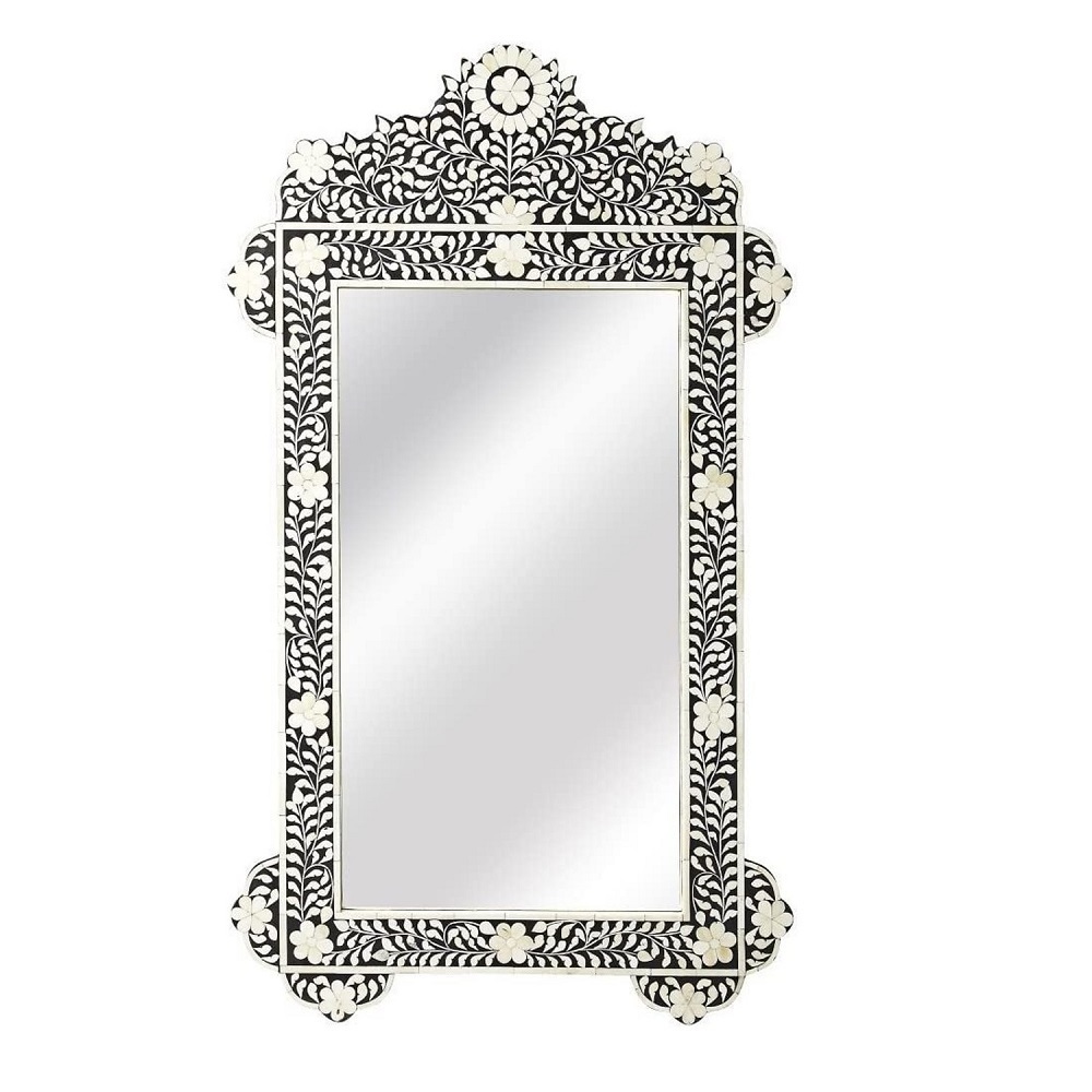 Newest Design Wooden & Bone Inlay Mirror Frame With Greatest Quality Customized Size/Shape Wall Mirror Frame