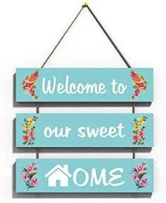 Hot Selling Large Wooden Hanging Wall Sign Wood Wall Sign For Home Decoration By HS Craft Impex