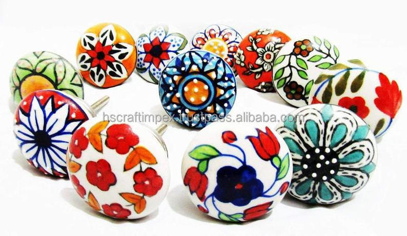 High Quality Knob Wholesale Modern Design Vintage India Ceramic Cabinet Knobs for Drawer