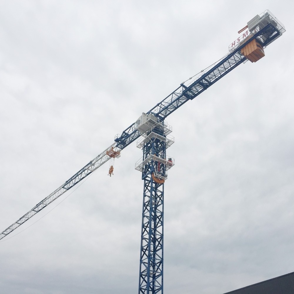 Tower Crane Price QTP6015-8T Boom Length 60m 1.3t Mini Tower Crane Manufacture