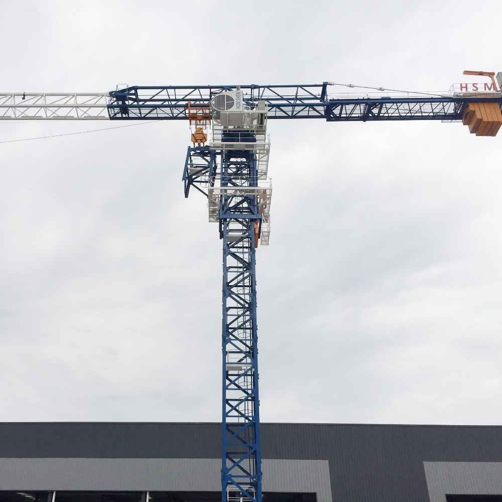 Tower Crane Price QTP6015-8T Boom Length 60m 1.3t Mini Tower Crane Manufacture