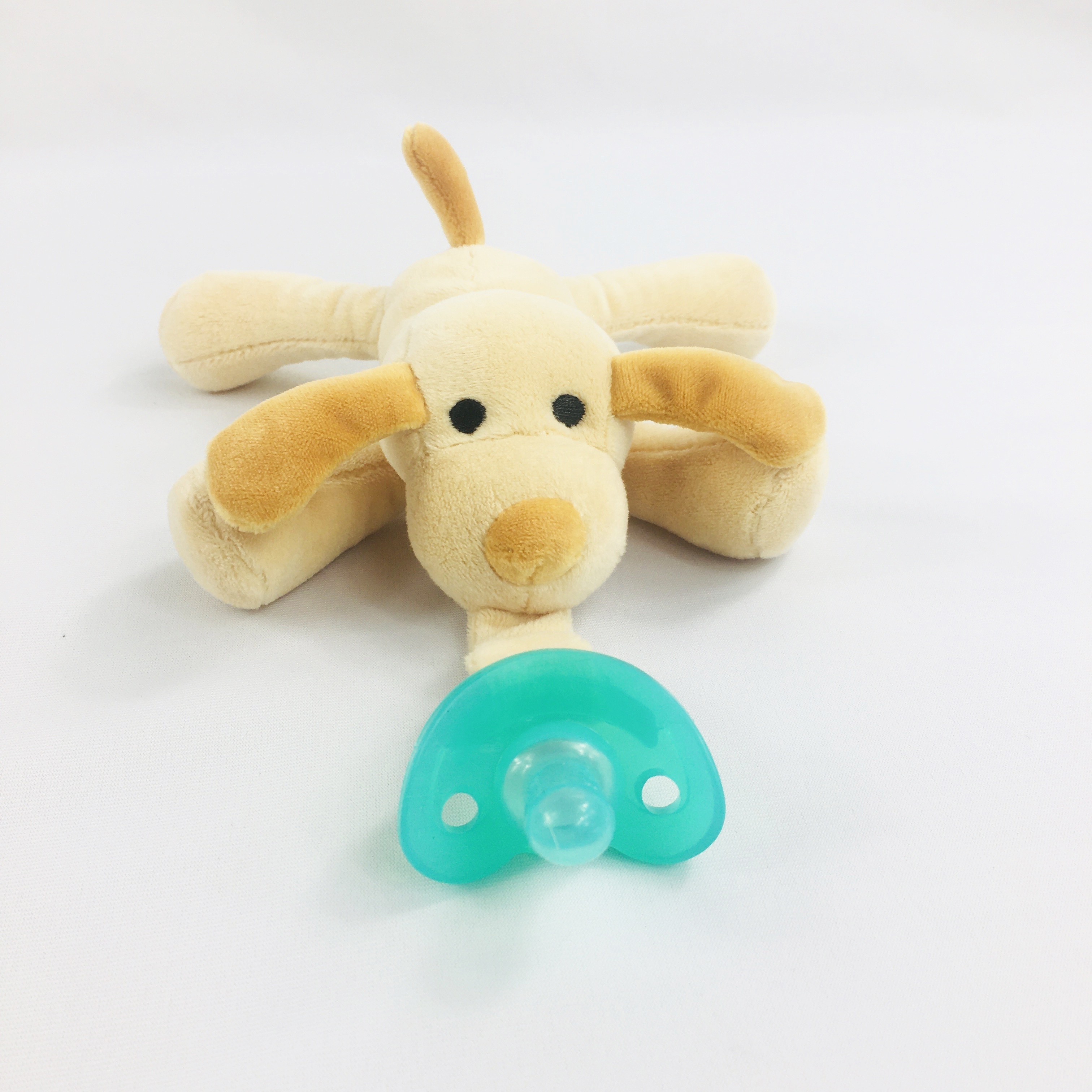 Infant plush stuffed animal giraffe pacifier holder soft toys