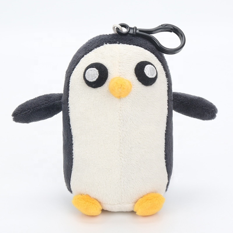 Custom cute stuffed animal penguin accessories toys mini plush penguin keychain