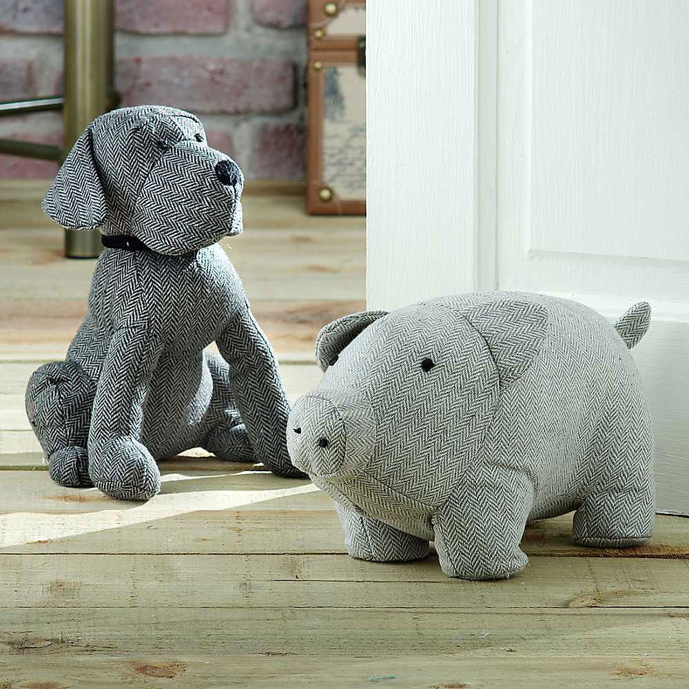 Custom animal door stopper cute stuffed animal design sand bag doorstop