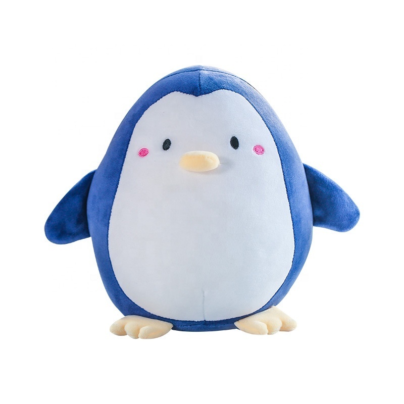 Custom cute stuffed animal penguin accessories toys mini plush penguin keychain