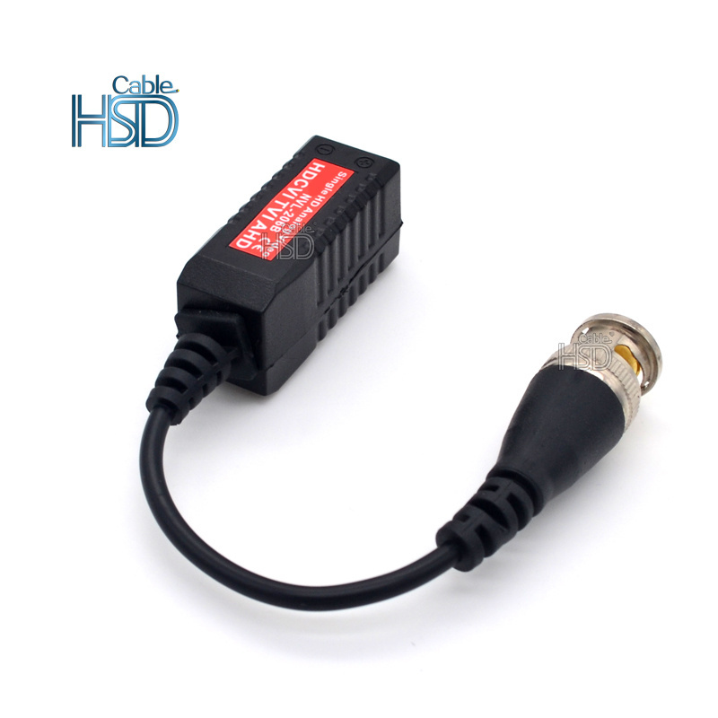 Single HD Analog BNC Video Balun Audio For CCTV Camera Full Hdcvi HDCVI TVI AHD Video Balun Connector