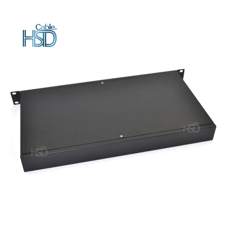 Hot Selling SC LC APC Rack Mount 1U 19' 1x16 1x32 1*16 1*32 Fiber Optical ABS Box PLC Splitter Coupler