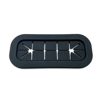 Good quality non-standard silicone black square oval rubber grommet