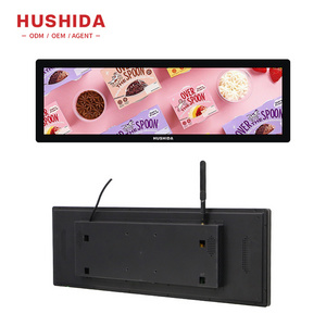 Multi-size players Bar Type digital signage monitor android Ultra Wide mini shelf Stretched tft Lcd advertising display monitor