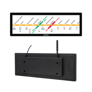 19.5" 24" 28.1" 46.6"digital signage advertising shelf stretched bar monitor ultra wide lcd display screen