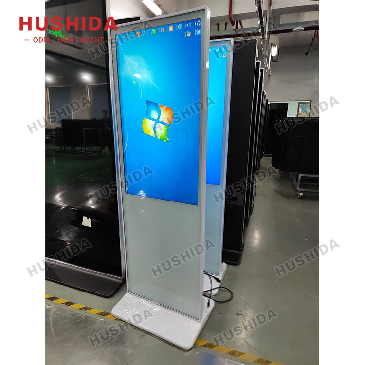 Factory customized 43 50 55 65 inch android touch advertising player indoor digital display lcd vertical screen for exhibitions