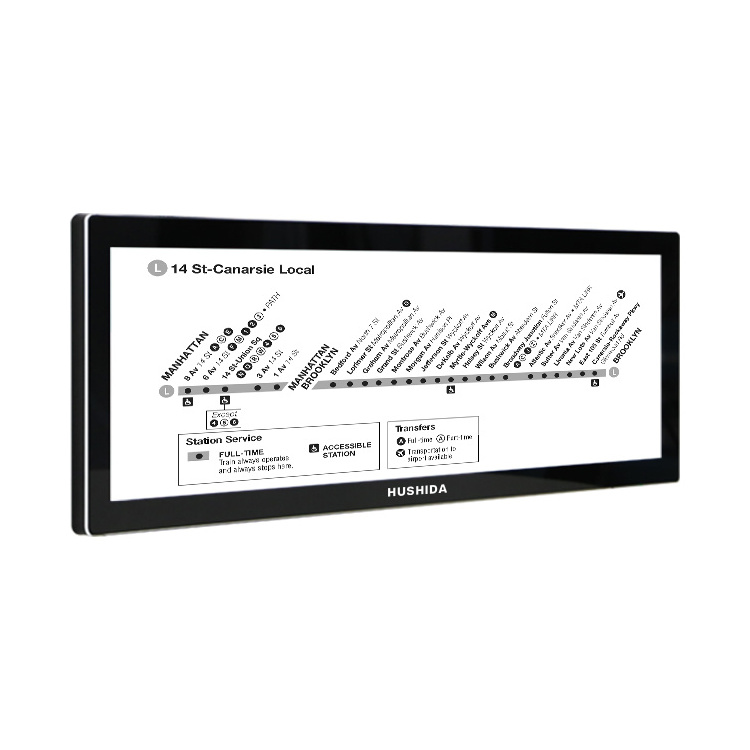 China manufacturer 19 37 49.5 inch edge shelf stretched bar lcd display digital signage for advertising monitor