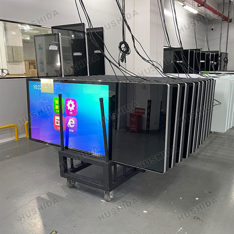 Factory customized 43 50 55 65 inch android touch advertising player indoor digital display lcd vertical screen for exhibitions