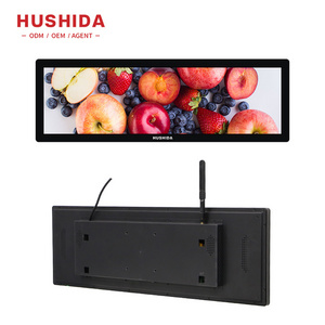 Shopping Mall Bar screen hanging bar for led screen Supermarket shelf stretched LCD bar display for advertising display