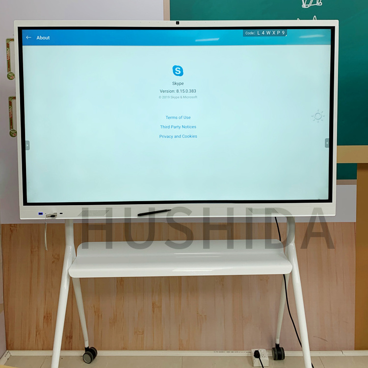 55 inch portable 4k touch lcd interactive whiteboard smart board