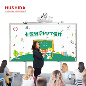 Cheap price interactive teaching screen white board 82 inch interactive whiteboard projector