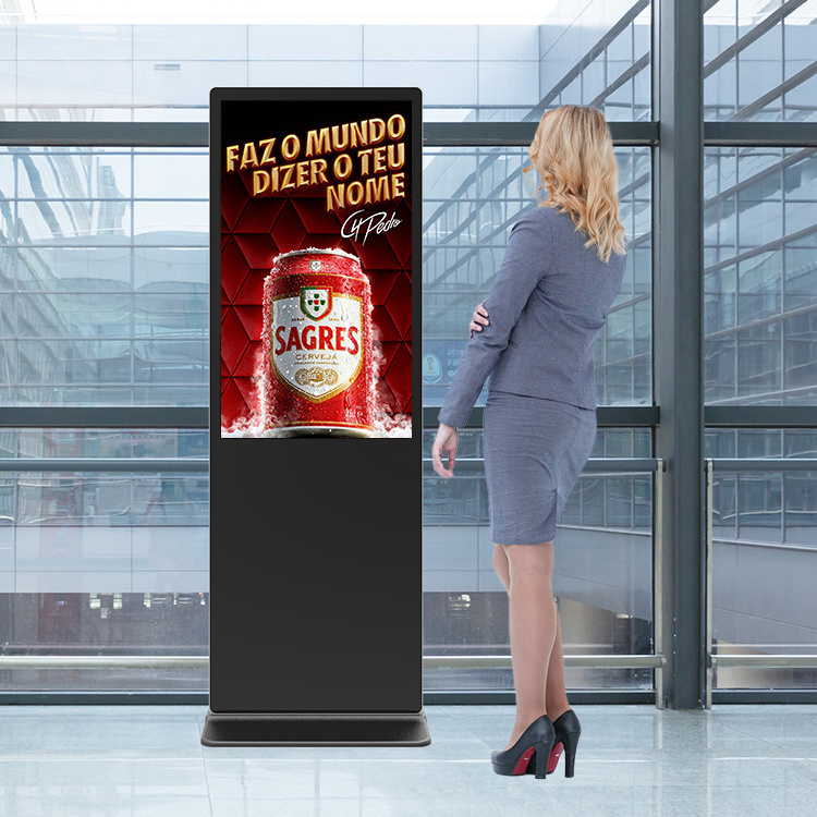 Best Selling Smart Kiosk Vertical LCD Advertising Display Interactive Panel Digital Signage Totem Floor Standing Touch Screen