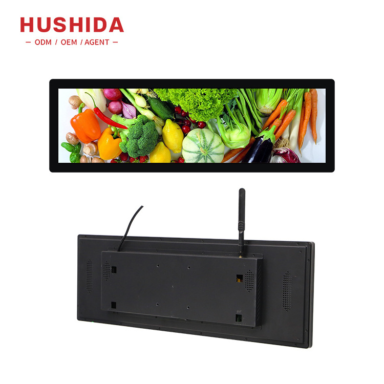 High Quality 34 Inch Slim Ultra Wide Shelf Screen TFT Monitor Stretch Bar LCD Display For Shelves