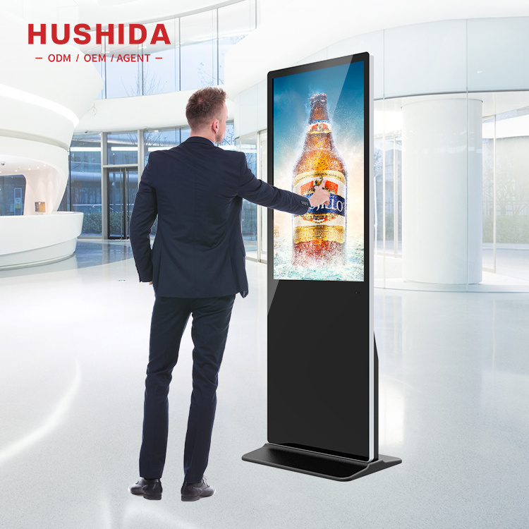 32 43 50 55 inch android touch lcd digital signage advertising totem display floor standing touch screen