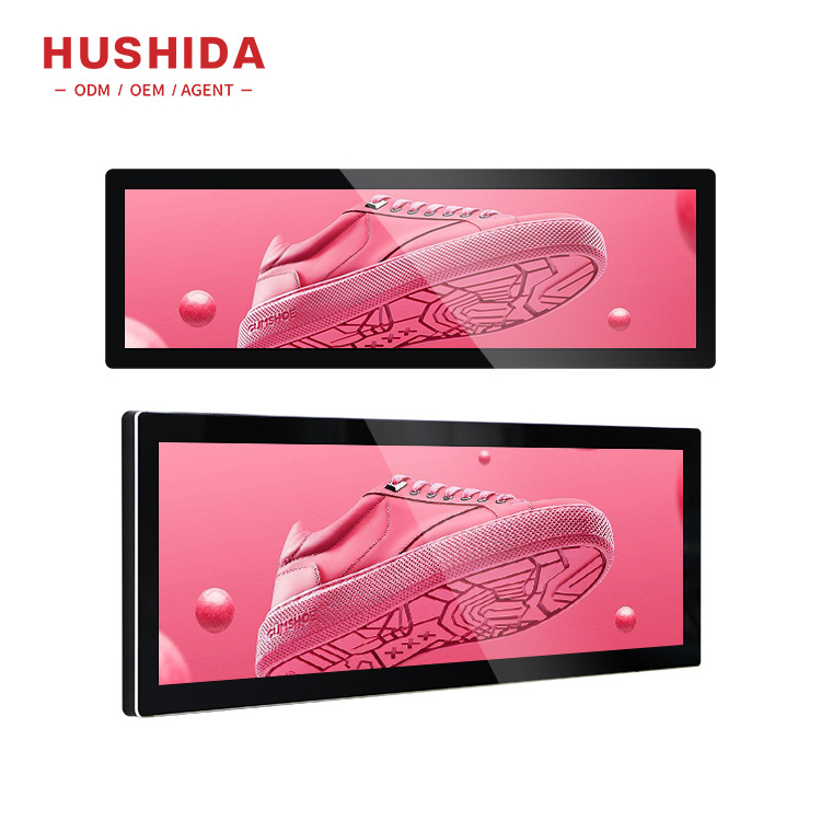 Hot Sale Lcd Wide Screens Advertising Screen Wifi Ultra Wide Shelf Stretched Bar Lcd Touch Screen