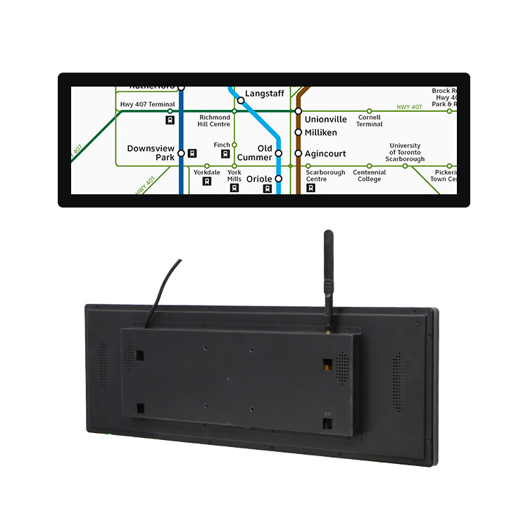 Ultra Wide 19 21 23 24 28 29 35 36 37 Inch Advertising Monitor Shelf Stretched Bar Lcd Screen Ad Display