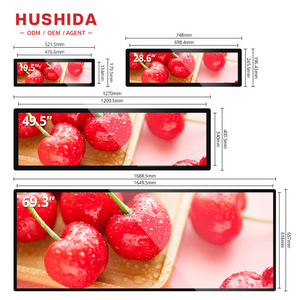 Hot Sale Lcd Wide Screens Advertising Screen Wifi Ultra Wide Shelf Stretched Bar Lcd Touch Screen