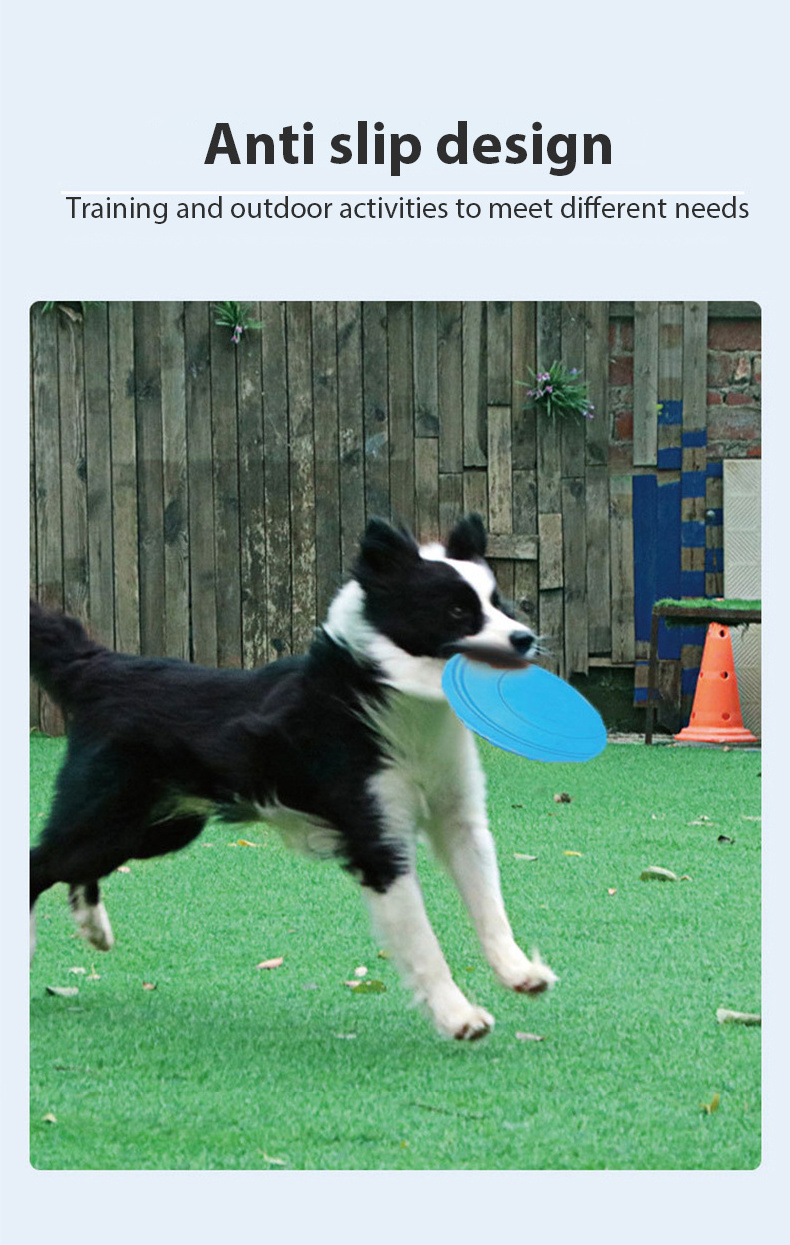 Dog Pet Toy Dog Frisbeed Pet Interactive Training Flying Disc Floating Water Bite Resistant Soft Dog Flying Disc