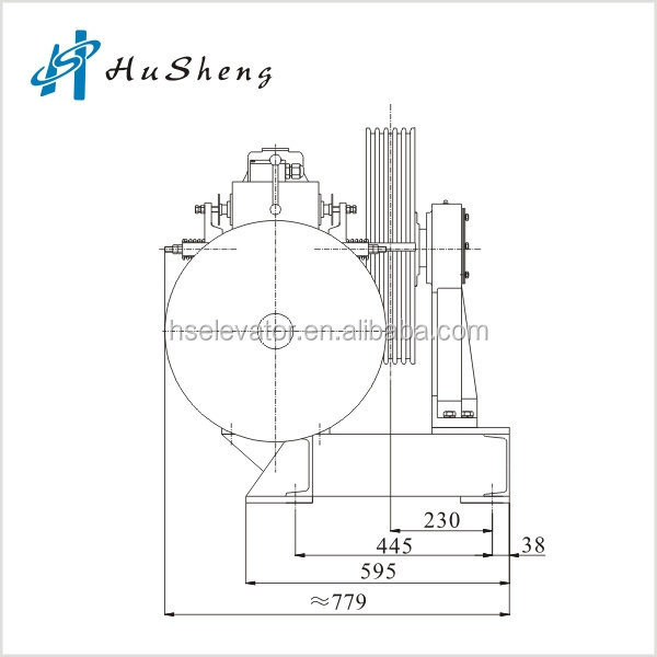 Elevator Traction Machine YJ200 Elevator parts ,