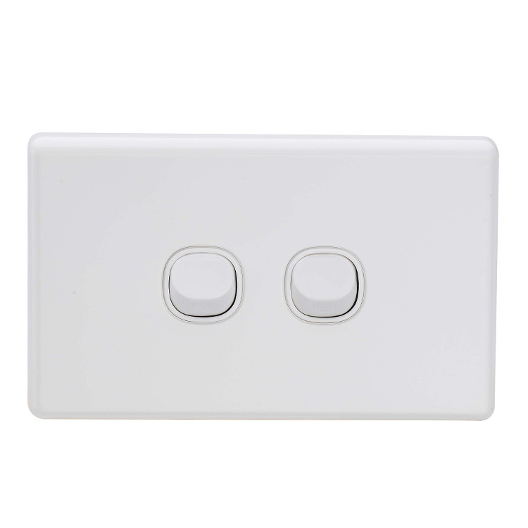 2 Gang 2 Way SAA Australia Light Electric Home Power  Wall Switches