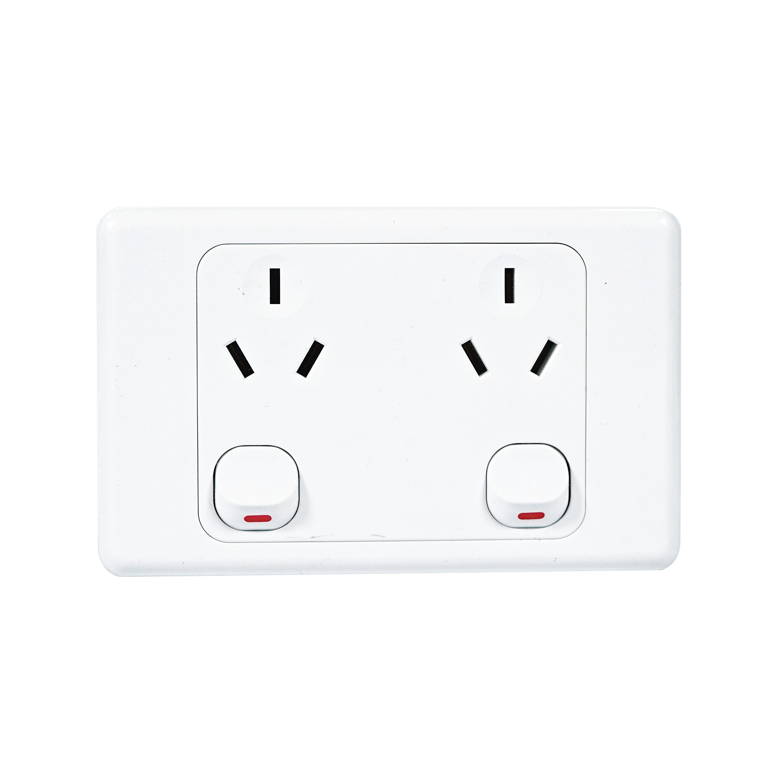 Single Vertical Power Electric Outlet Wall Light Switch Socket Universal Power Switched Socket