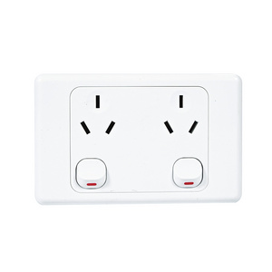 Single Vertical Power Electric Outlet Wall Light Switch Socket Universal Power Switched Socket