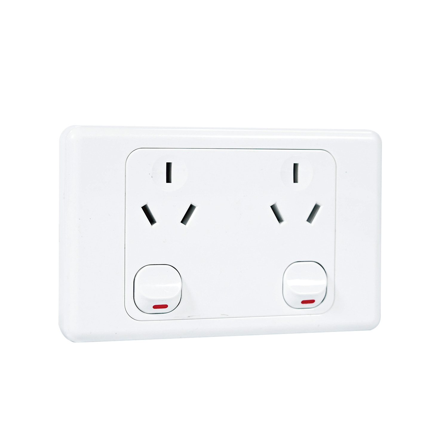 Single Vertical Power Electric Outlet Wall Light Switch Socket Universal Power Switched Socket