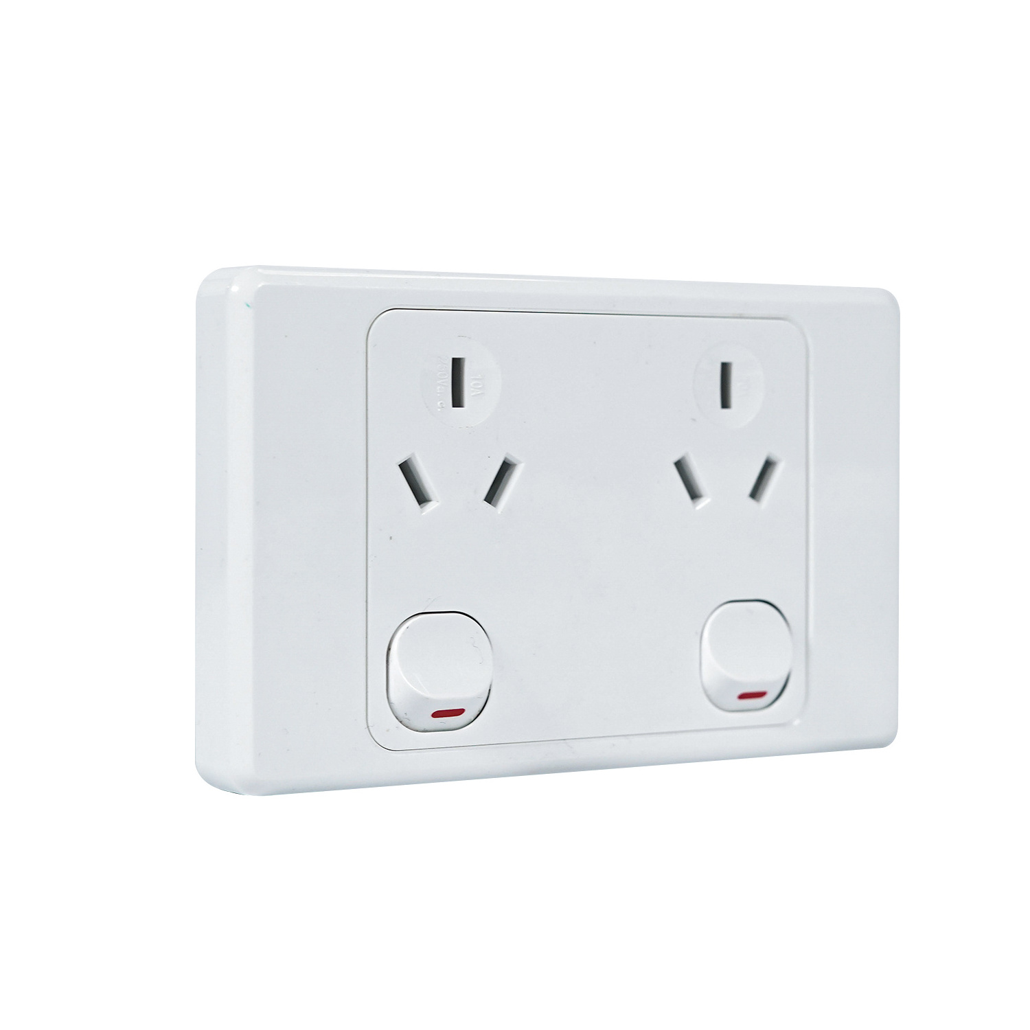 Single Vertical Power Electric Outlet Wall Light Switch Socket Universal Power Switched Socket