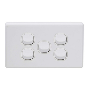 5 Gang Australia Standard Horizontal Vertical Electrical Wall Light Switch