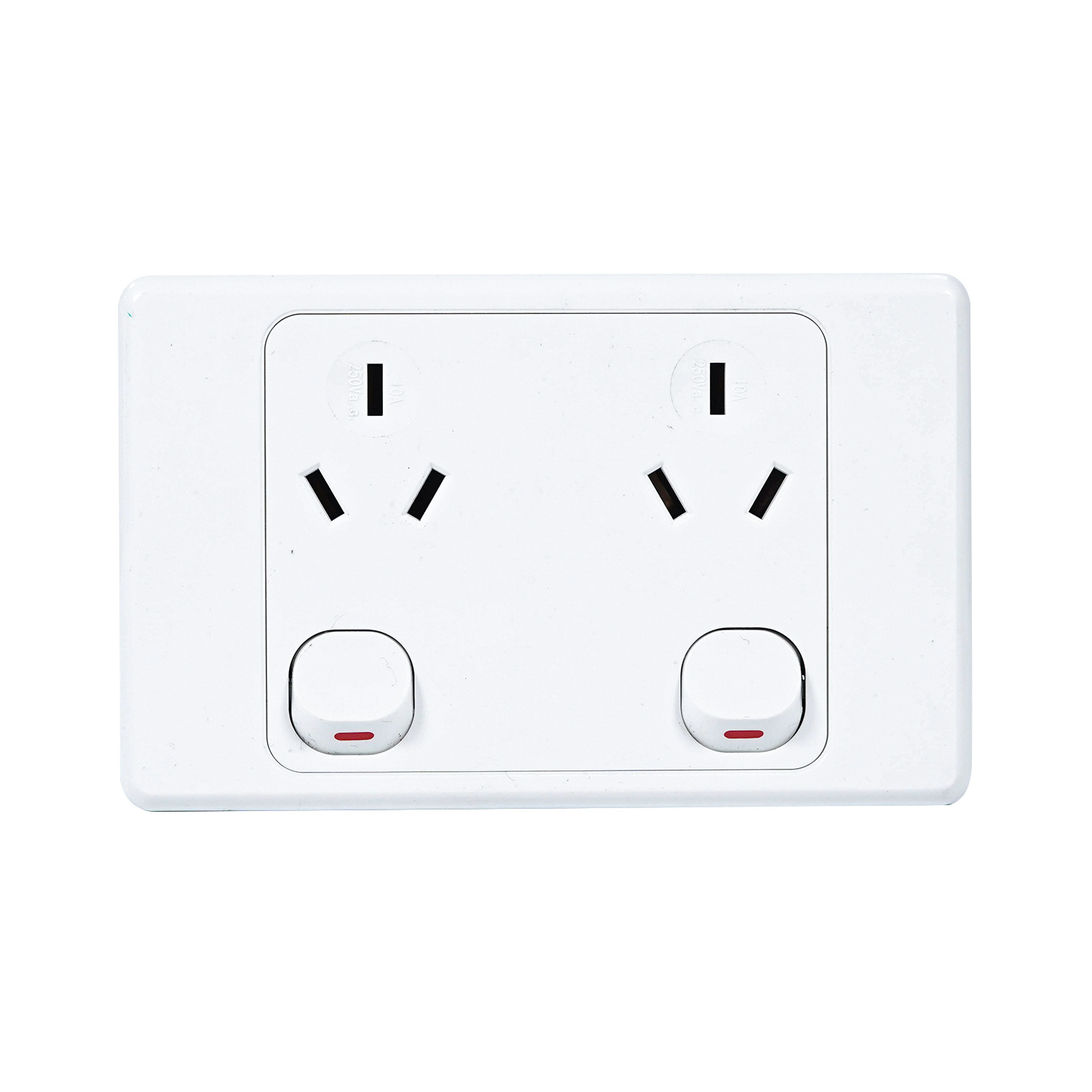 Single Vertical Power Electric Outlet Wall Light Switch Socket Universal Power Switched Socket