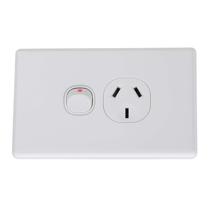 Customized Logo Brand Saa Australia Slimline Light Switch Socket Blank Plate Cover