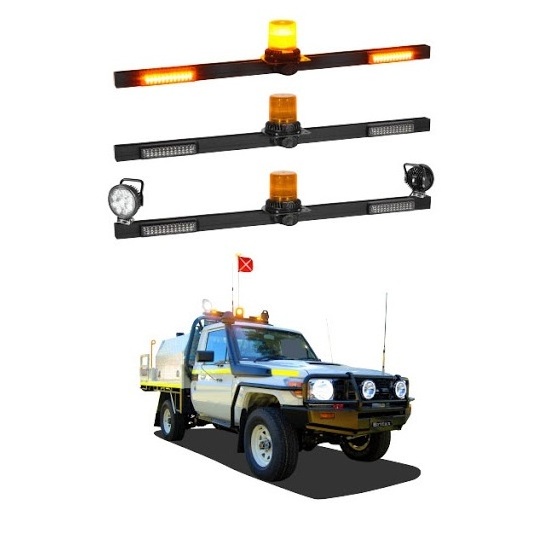 Lorry warning mine LED light car roof light bar with siren horn speaker