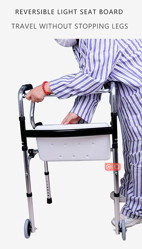 Light Weight Folding Foldable Medical Rehabilitation Elderly Adult Walker For Adults Elderly People