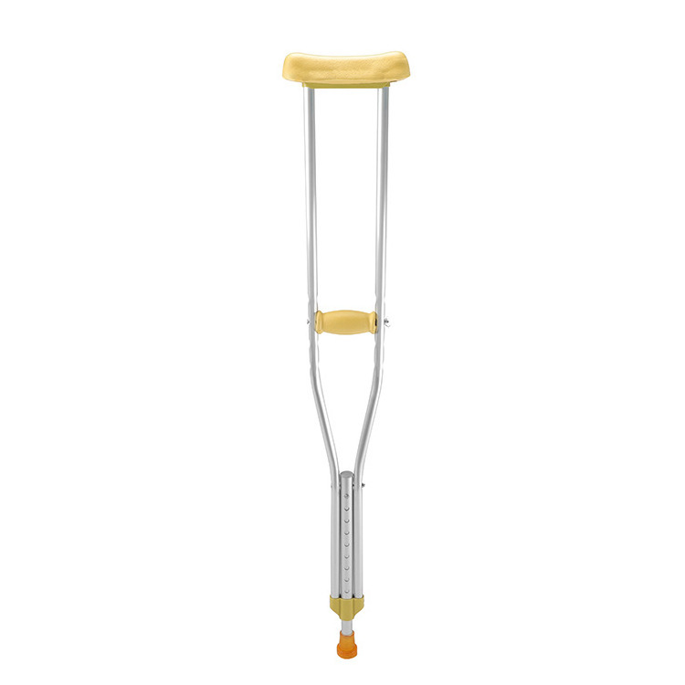 Aluminum Alloy Underarm Crutches Medical Portable Comfortable Adjustable Axillary Crutches