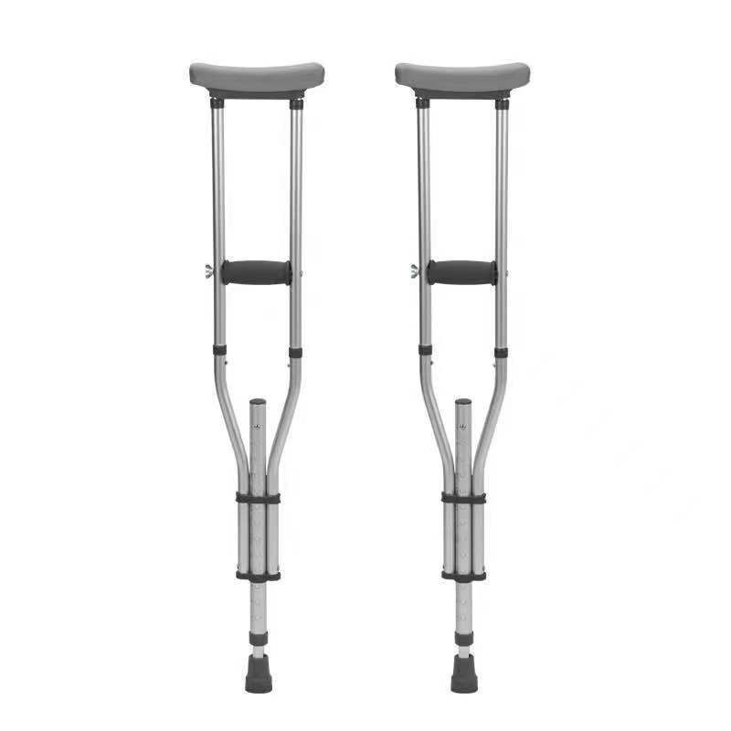 Walking Cane Adjustableunderarm Crutches Axillary Crutches For Injuried Elderly