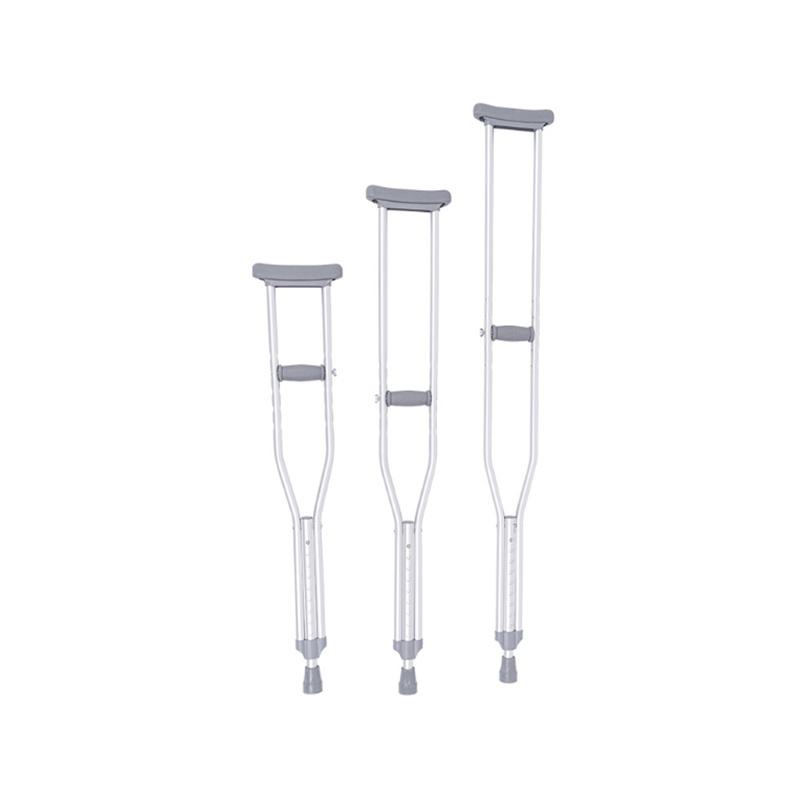 Aluminum Alloy Underarm Crutches Medical Portable Comfortable Adjustable Axillary Crutches