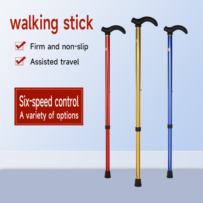 Aluminum Alloy Hiking Walking Stick Collapsible Telescopic Camping Walking Hiking Walking  Stick Trekking Poles