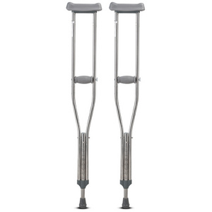 Aluminum Alloy Underarm Crutches Medical Portable Comfortable Adjustable Axillary Crutches