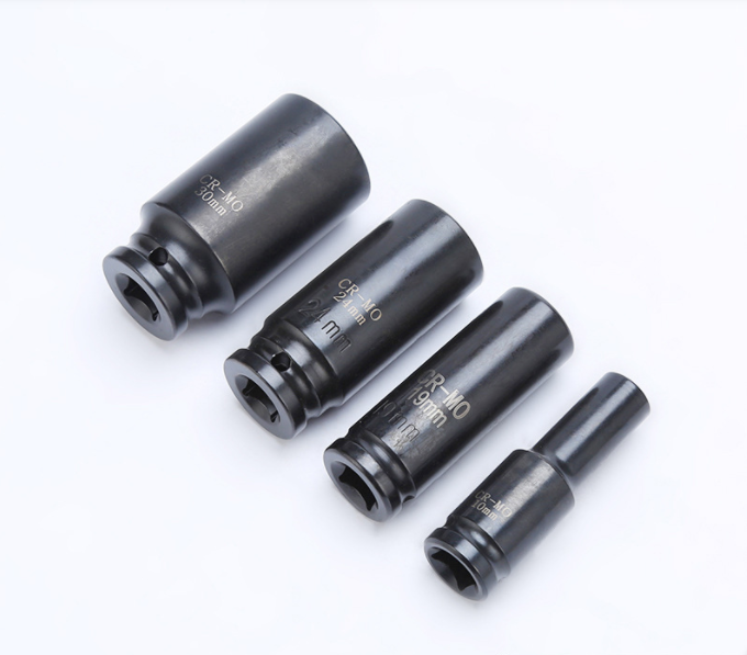 16pc metric front rear wheel spindle axle nut removal tool 1/2 impact sleeve air gun axle socket wrench