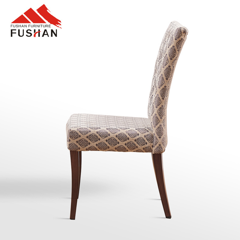 Wholesale modern designer restaurant armless wooden antique upholstered dining chair design for indoor